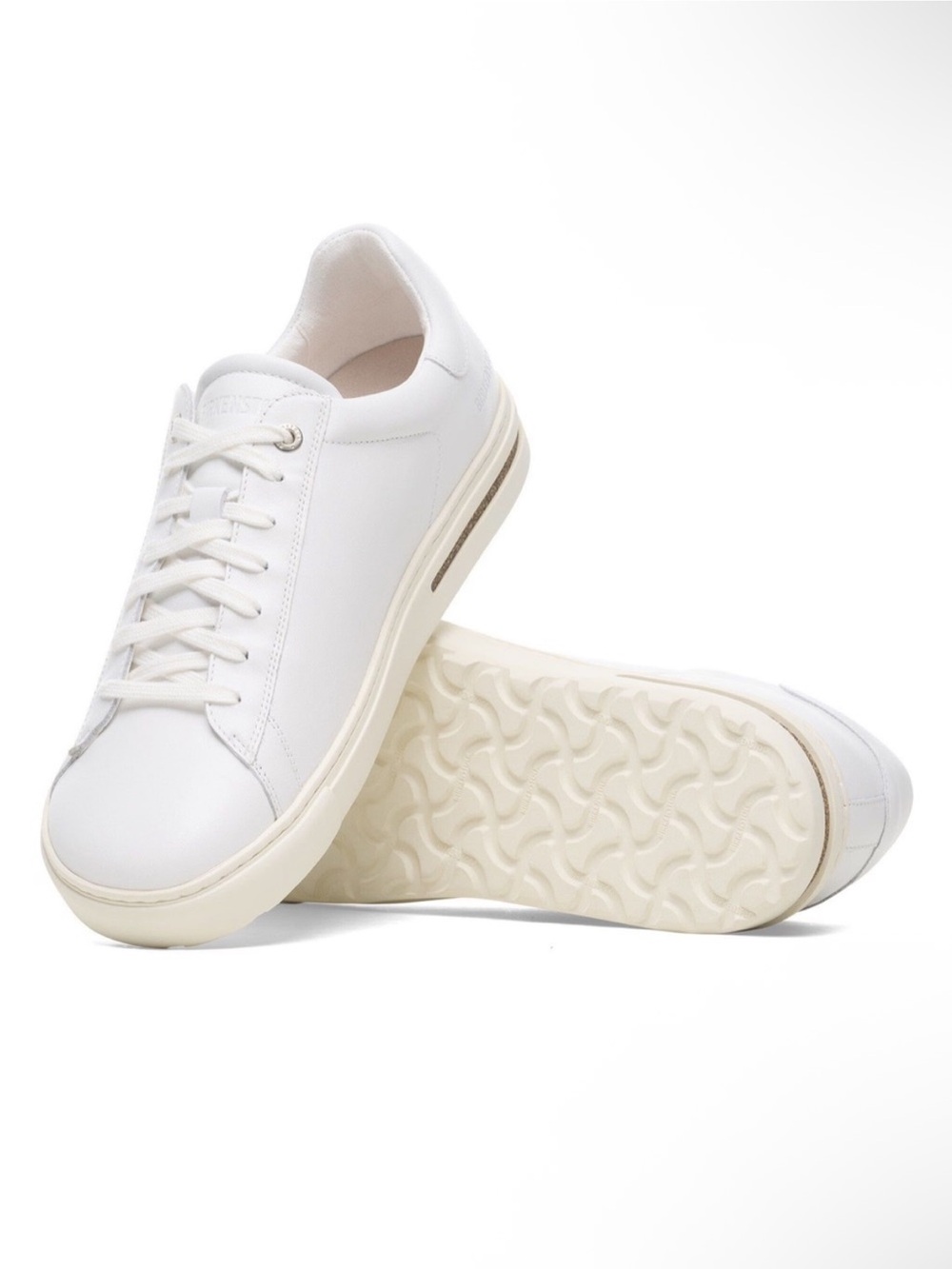 Birkenstock Women's White Leather Low-Top Sneaker Size 7/38 EU - Picture 5 of 5